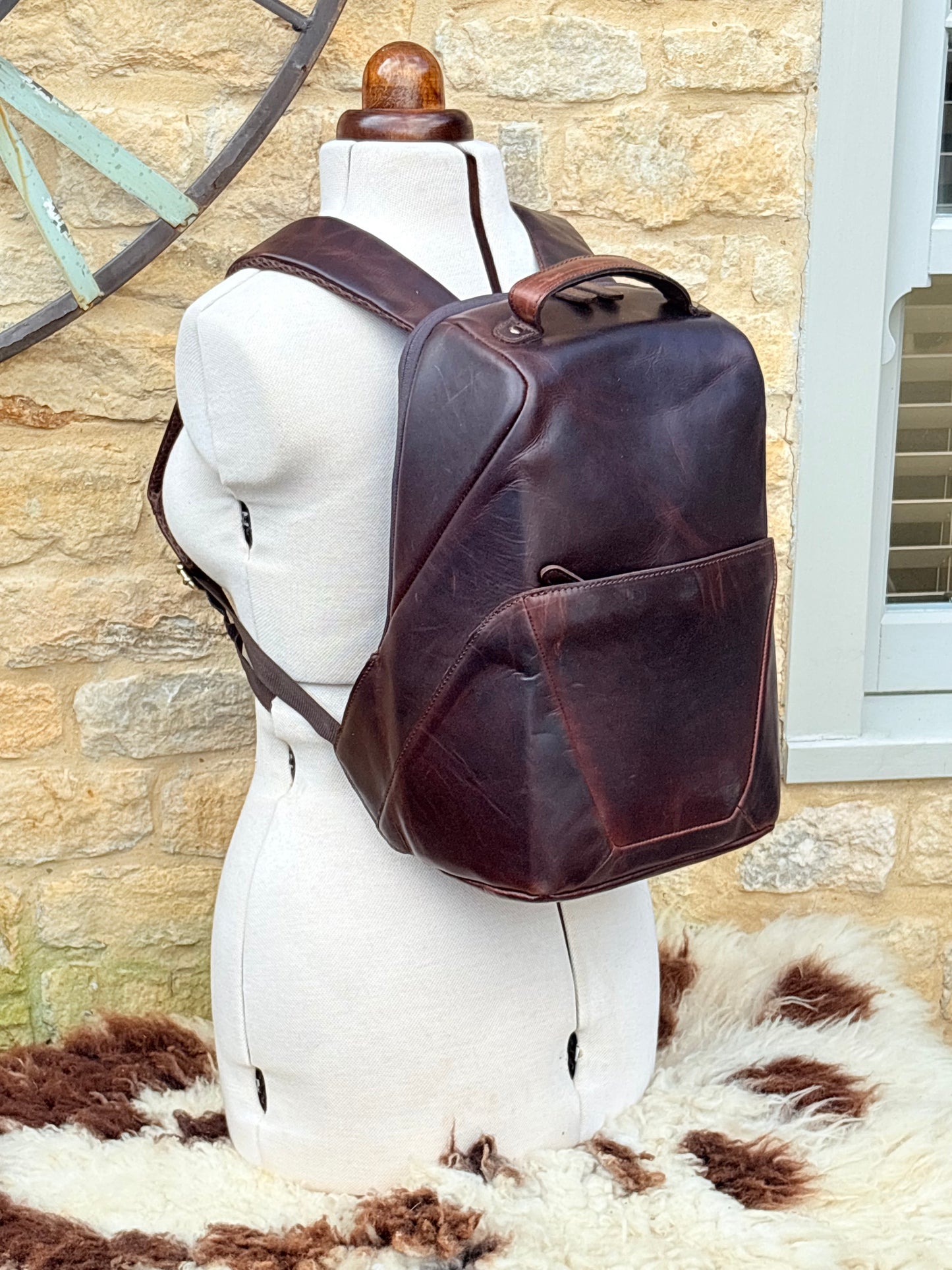 Kemble Aviator Back Pack - Brown