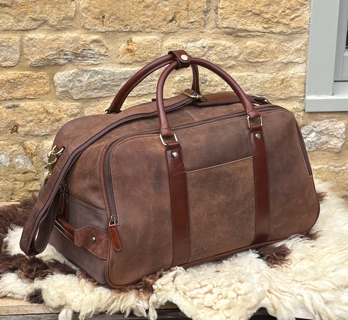 Fenland Wheeled Weekender Brown/Brandy