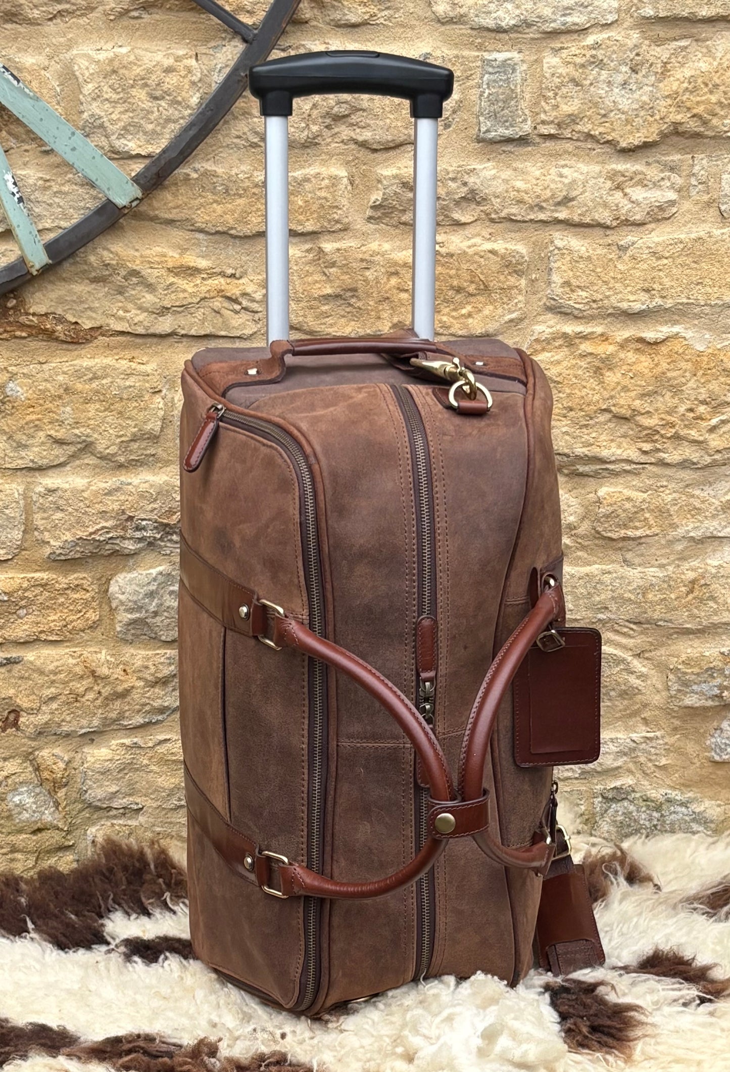 Fenland Wheeled Weekender Brown/Brandy