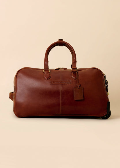 Blockley Wheeled Weekender - Chestnut