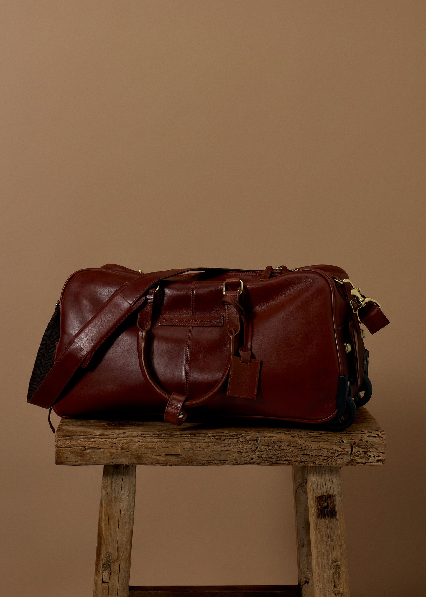 Blockley Wheeled Weekender - Chestnut