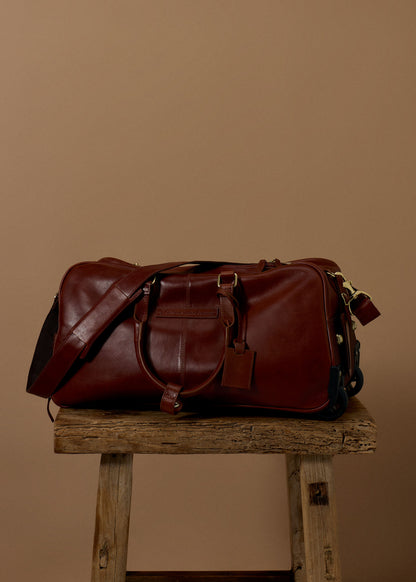 Blockley Wheeled Weekender - Chestnut