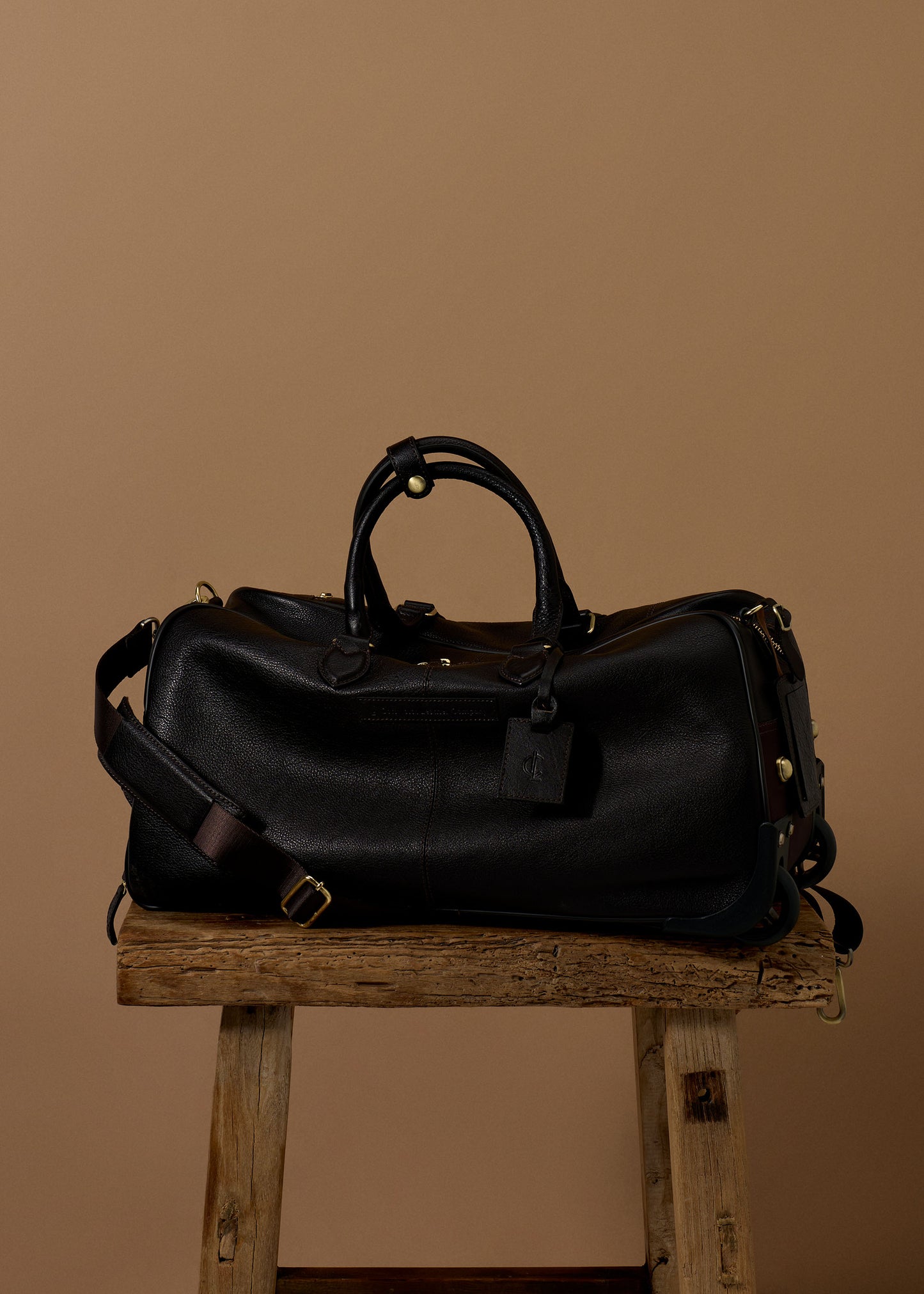 Blockley Wheeled Weekender Dark Oak