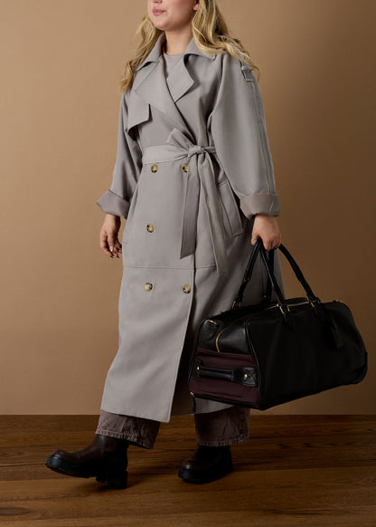 Blockley Wheeled Weekender Dark Oak