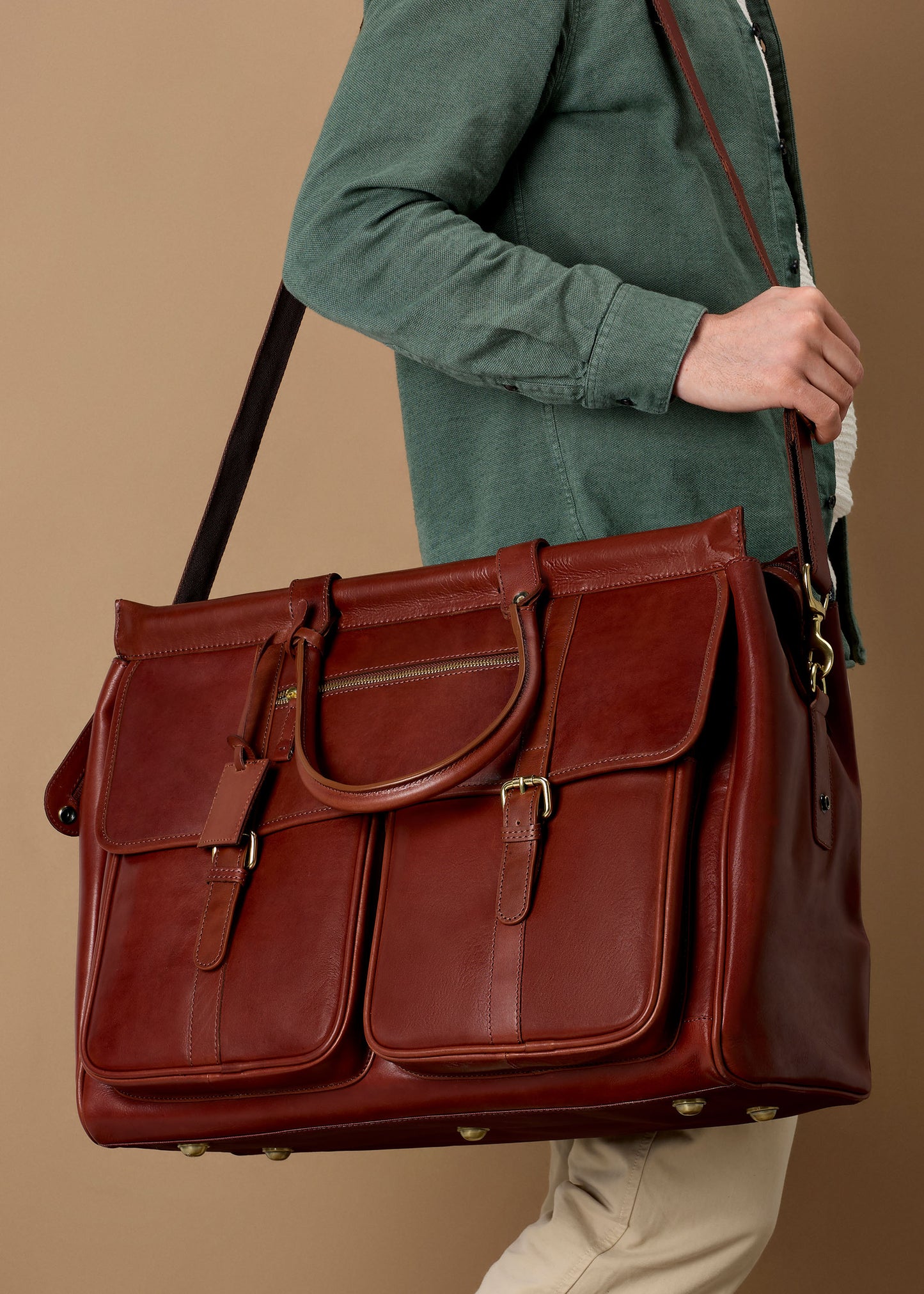 Blockley Gladstone XXL Holdall - English Chestnut