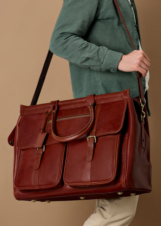 Blockley Gladstone XXL Holdall - English Chestnut