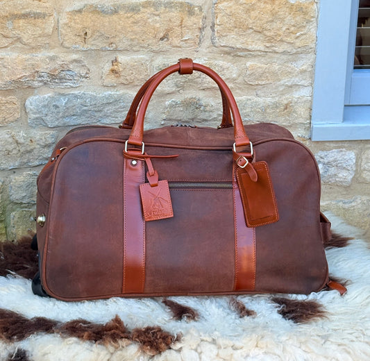 Fenland Wheeled Weekender Brown/Tan