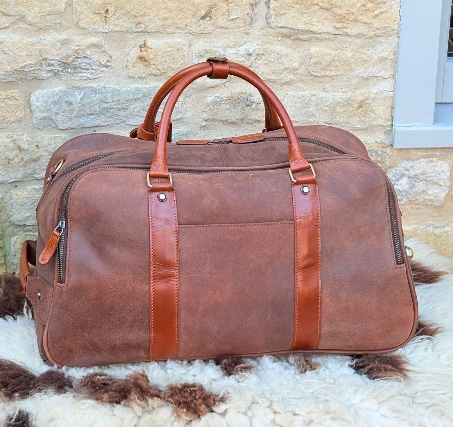 Fenland Wheeled Weekender Brown/Tan