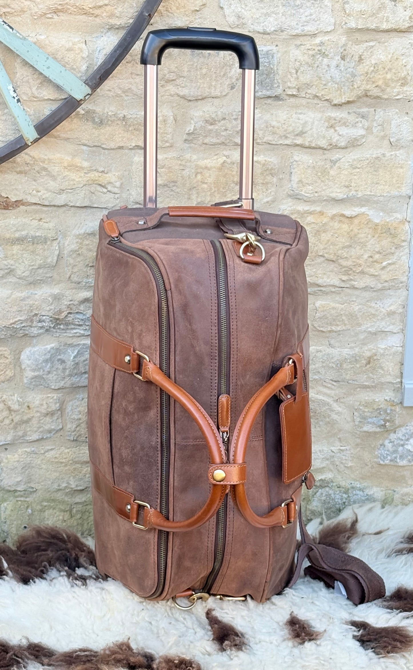 Fenland Wheeled Weekender Brown/Tan