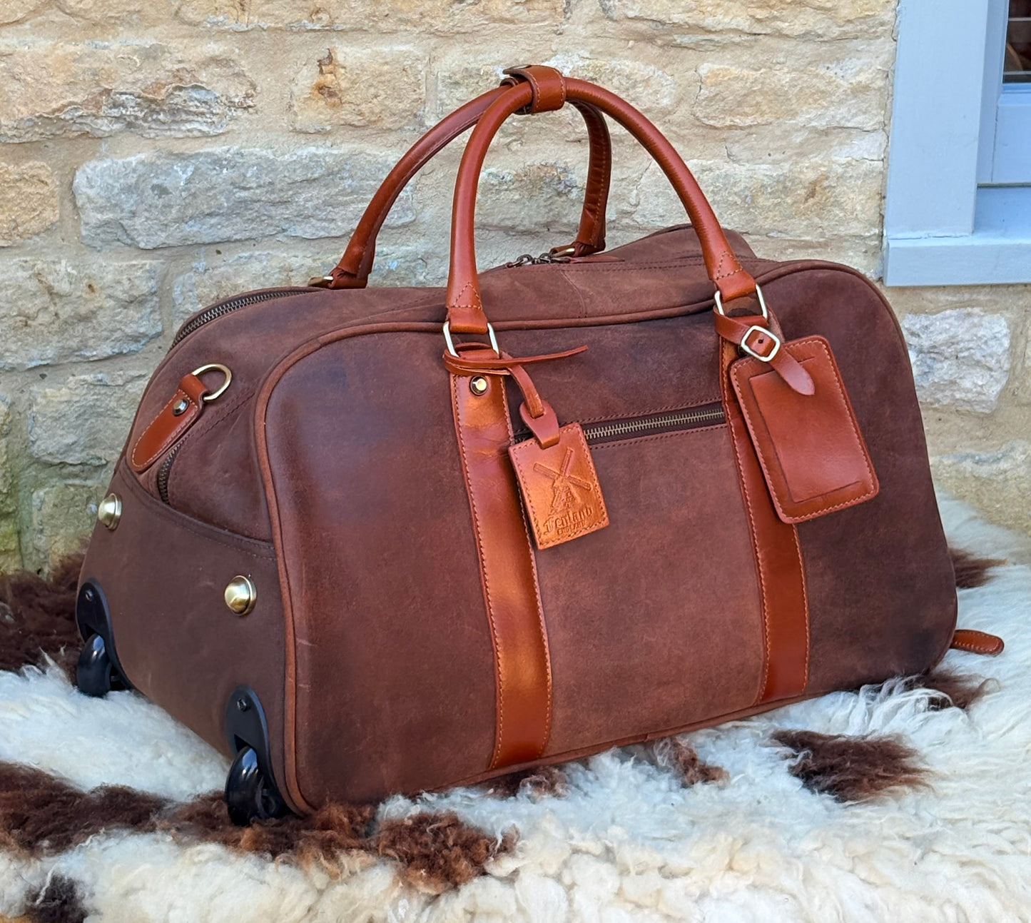 Fenland Wheeled Weekender Brown/Tan