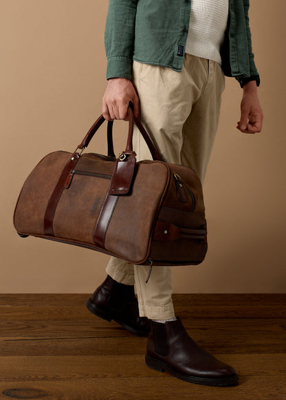 Fenland Wheeled Weekender Brown/Brandy