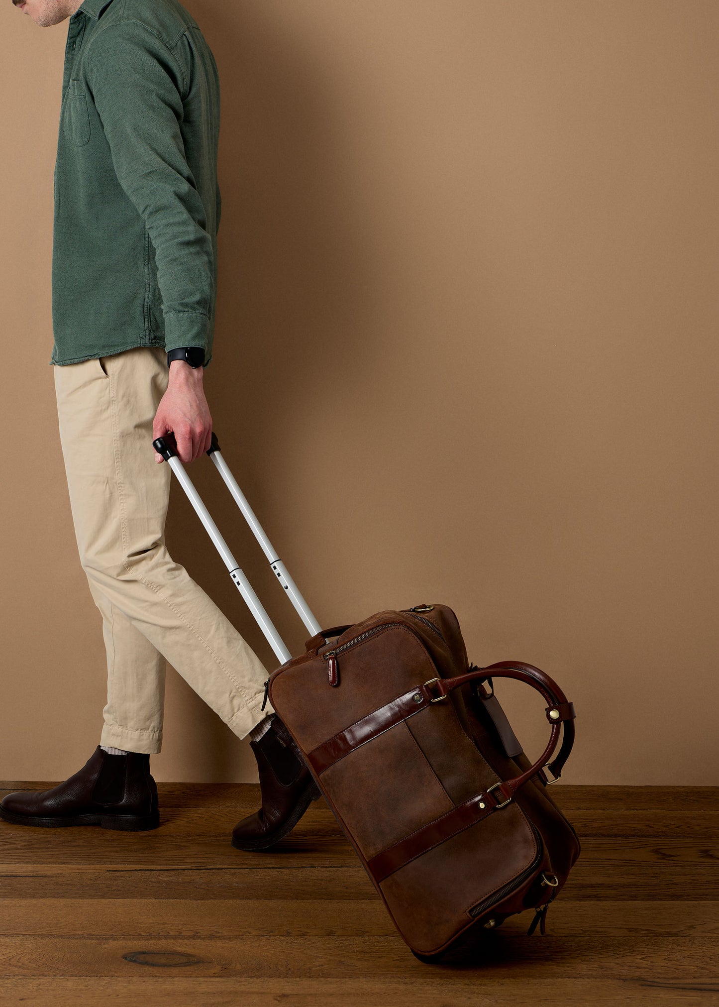 Fenland Wheeled Weekender Brown/Brandy