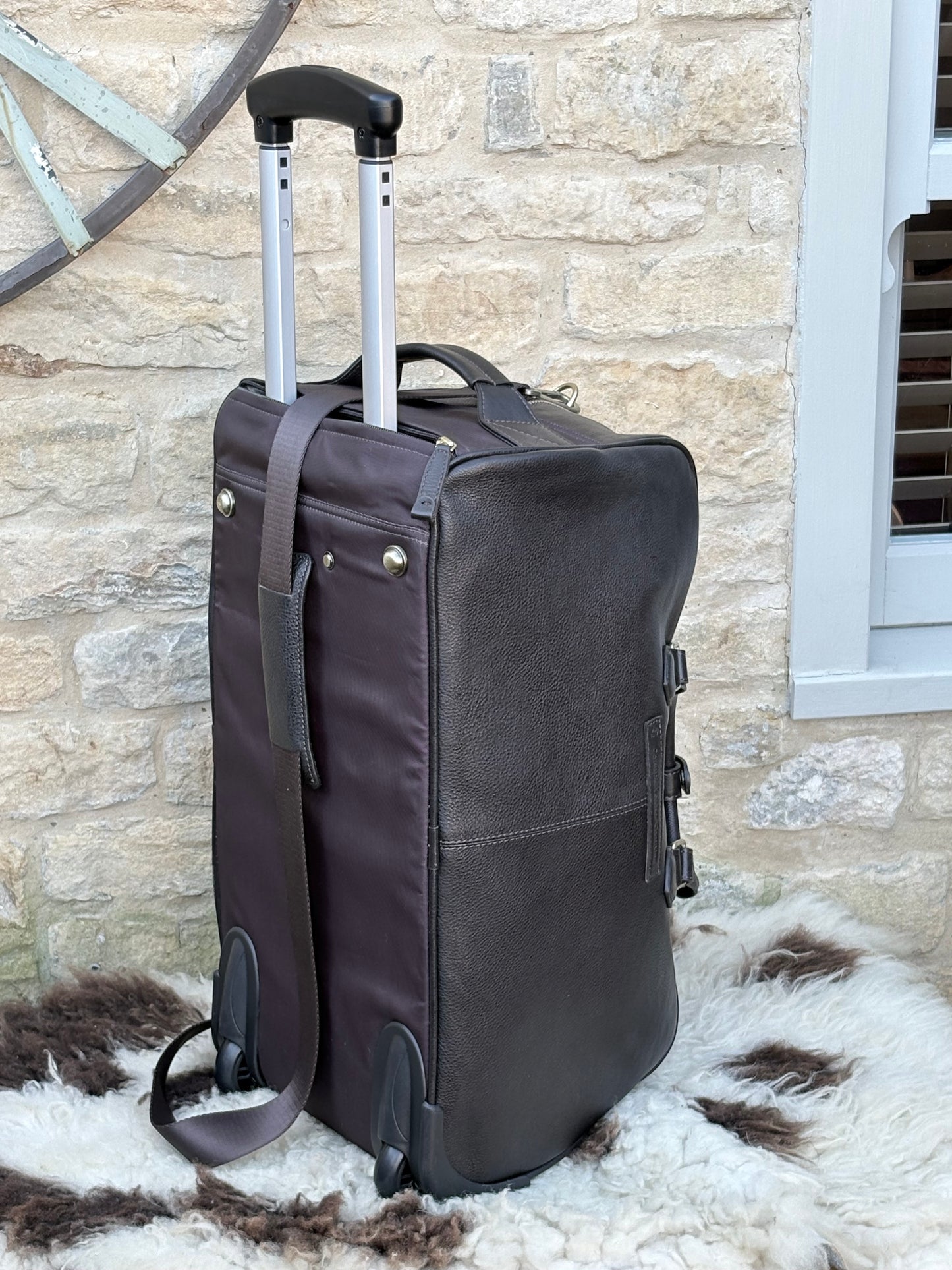 Blockley Wheeled Weekender Dark Oak