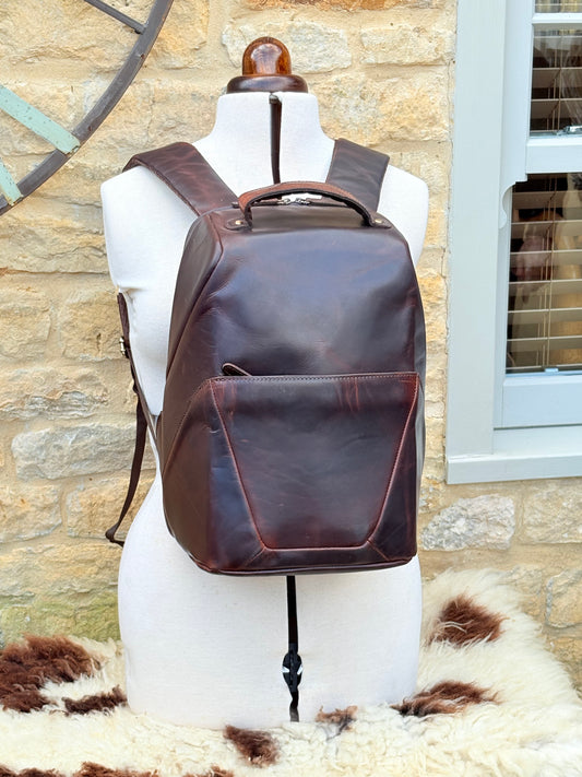 Kemble Aviator Back Pack - Brown