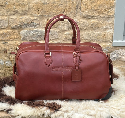 Blockley Wheeled Weekender - Chestnut