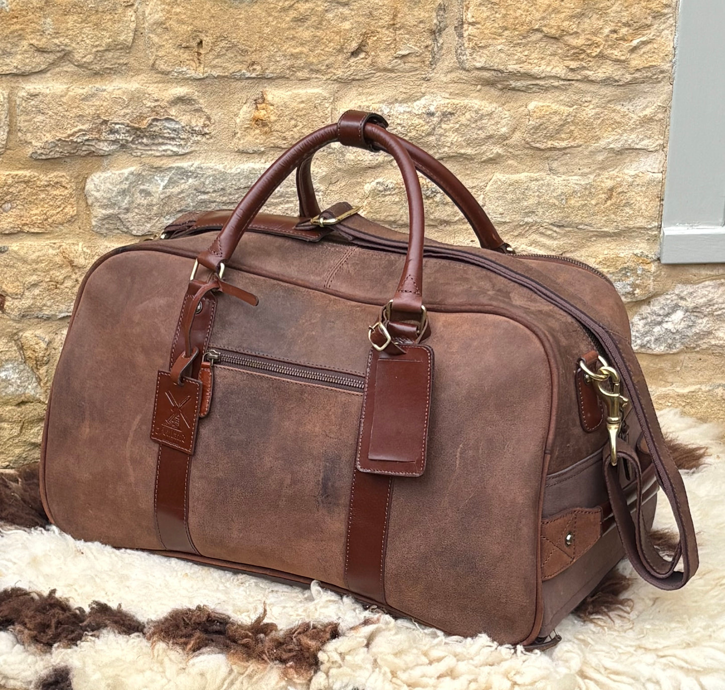 Fenland Wheeled Weekender Brown/Brandy