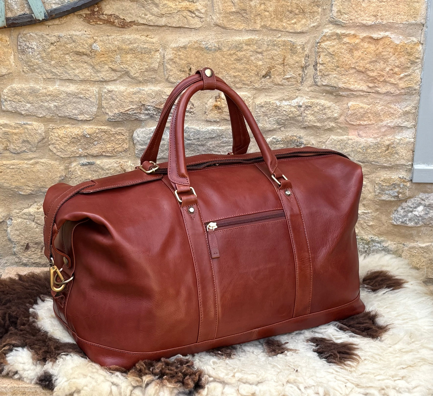 Blockley Weekender Bag English Chestnut - Large