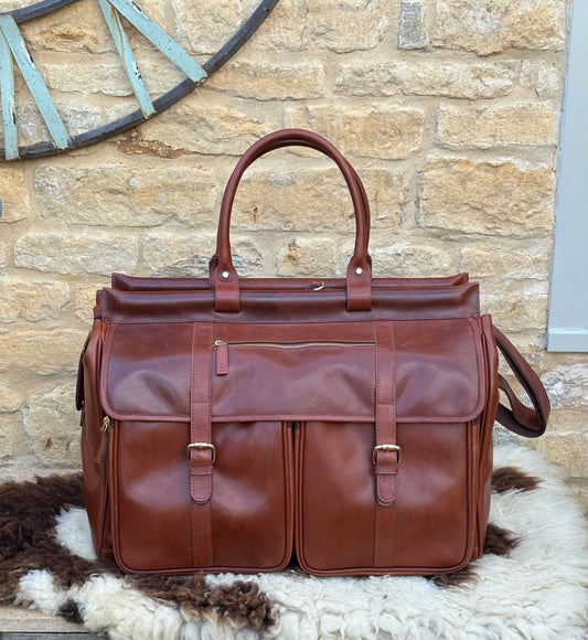 Blockley Gladstone XXL Holdall - English Chestnut
