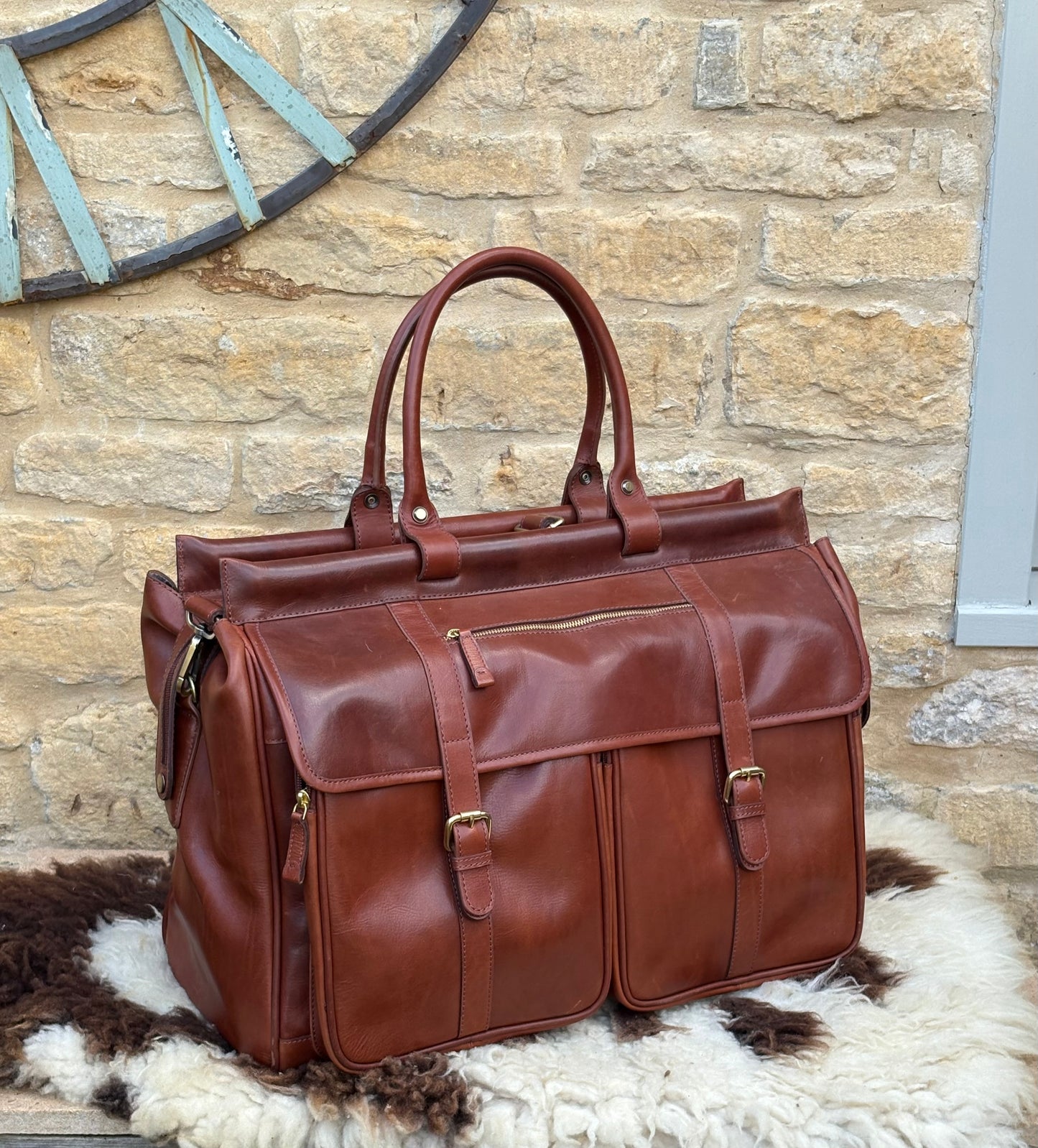 Blockley Gladstone XXL Holdall - English Chestnut